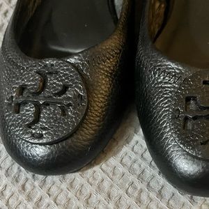 Tory Burch size ten ballet flats- classic pair excellent condition